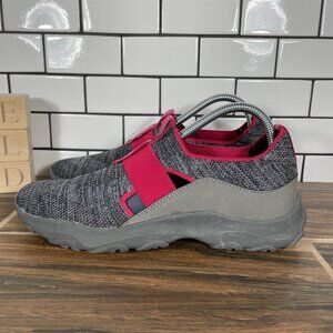 Earth Origins Tanvi Womens Size 8 Shoes Gray Raspberry Outdoor Sport Slip Ons